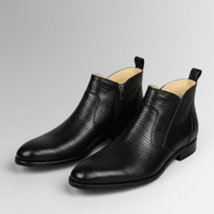 Lizard Skin Ankle Boots